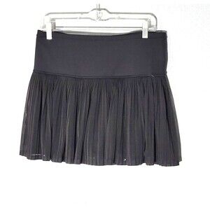 Athleta  A-Game Womens Mesh Skorts Black Sz M